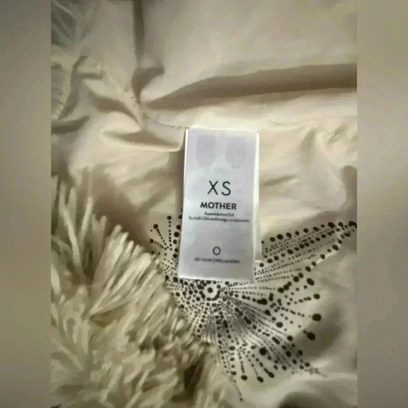 MOTHER Madre Mere Mutter Madre boxy faux fur jacket US XS cream - Picture 4 of 9